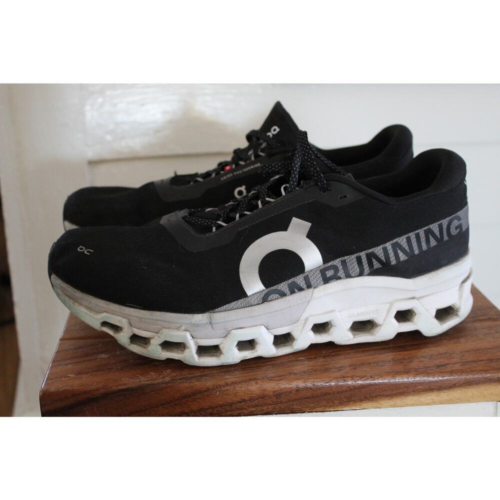Men's On Running Cloudmonster Black Running Shoes Sneakers Size13 - Picture 3 of 11
